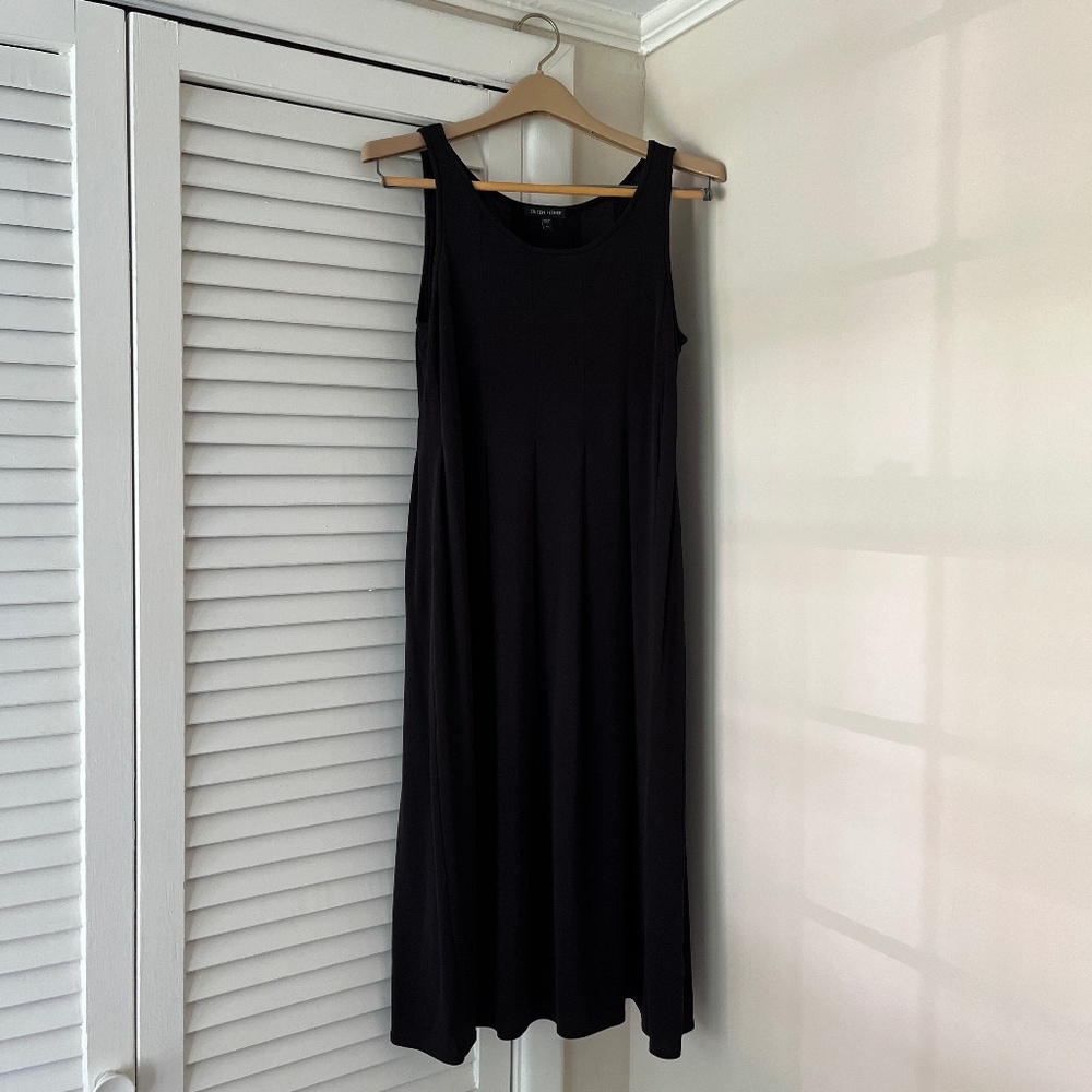 PRICE DROP 💧 Eileen Fisher | Beautiful and elegant 100% Silk black tank dress